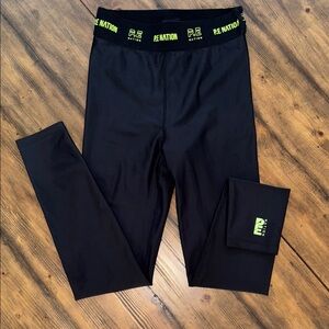 P.E Nation Black Leggings Size Small